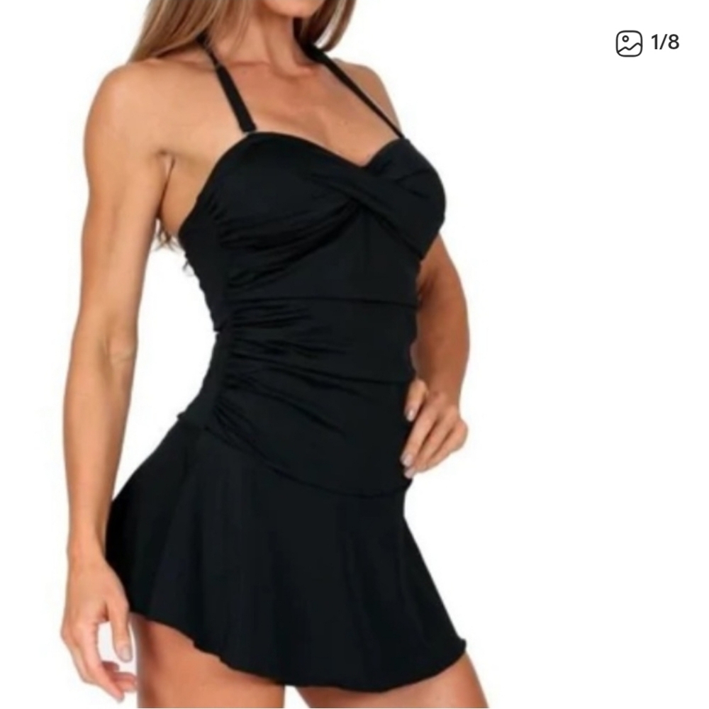 INSTANTFIGURE SKIRTED ONE-PIECE SWIMSUIT - 8